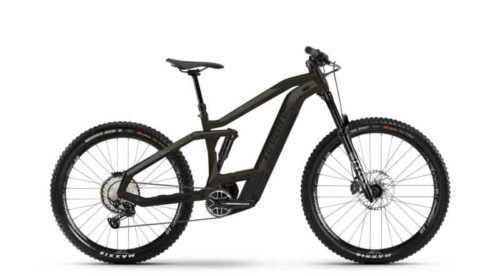 E-bike ALLMTN 5 2021 in the colour black titan matt from Haibike