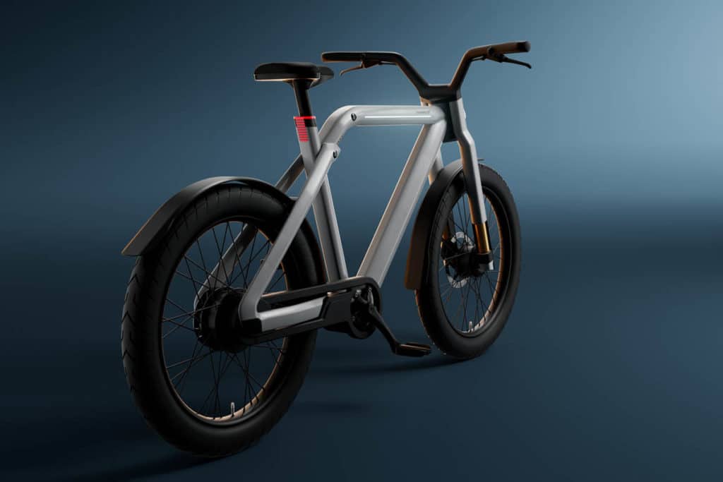 Vanmoof V ebike side view from behind