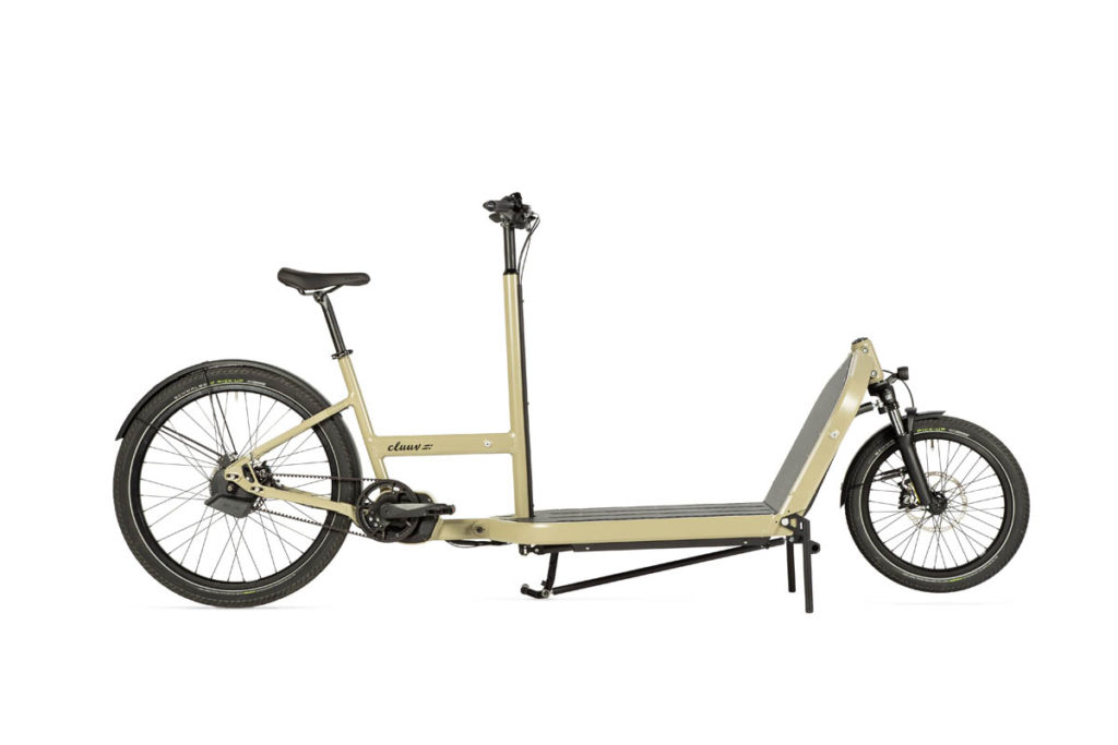Cluuv E-Cargo e-cargo bike in the "Flatbed" variant