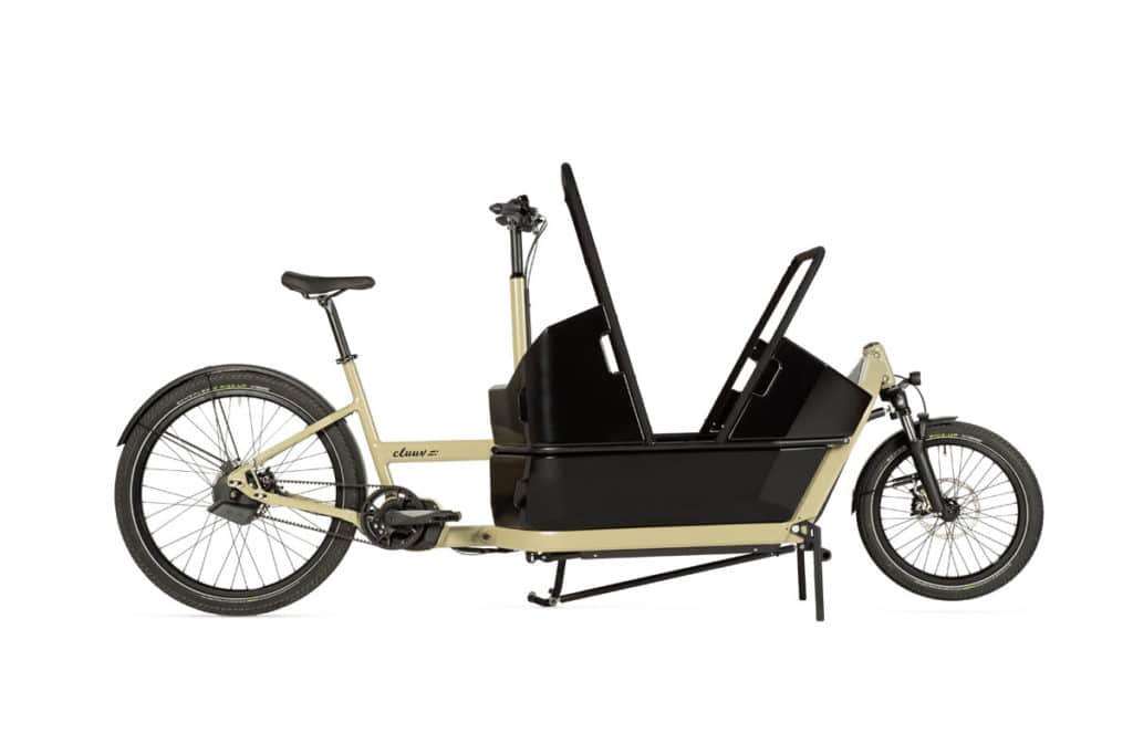 Cluuv E-Cargo e-cargo bike in the "Kids Cabin" variant
