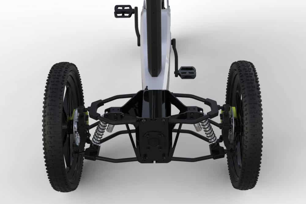F3 e-cargo bike from Fiil e-motion with patented steering-tilt technology