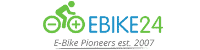 Elektrofahrrad24 Logo mit Unterschrift #EBIKEPIONEERS