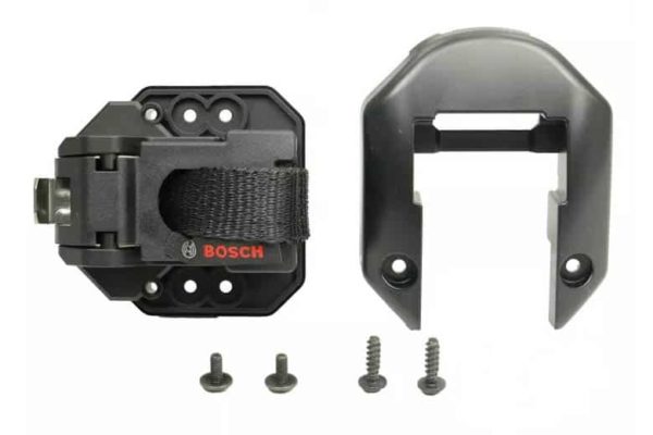 Mounting kit for attaching a vertical Bosch PowerTube 750 ebike battery in a closed downtube