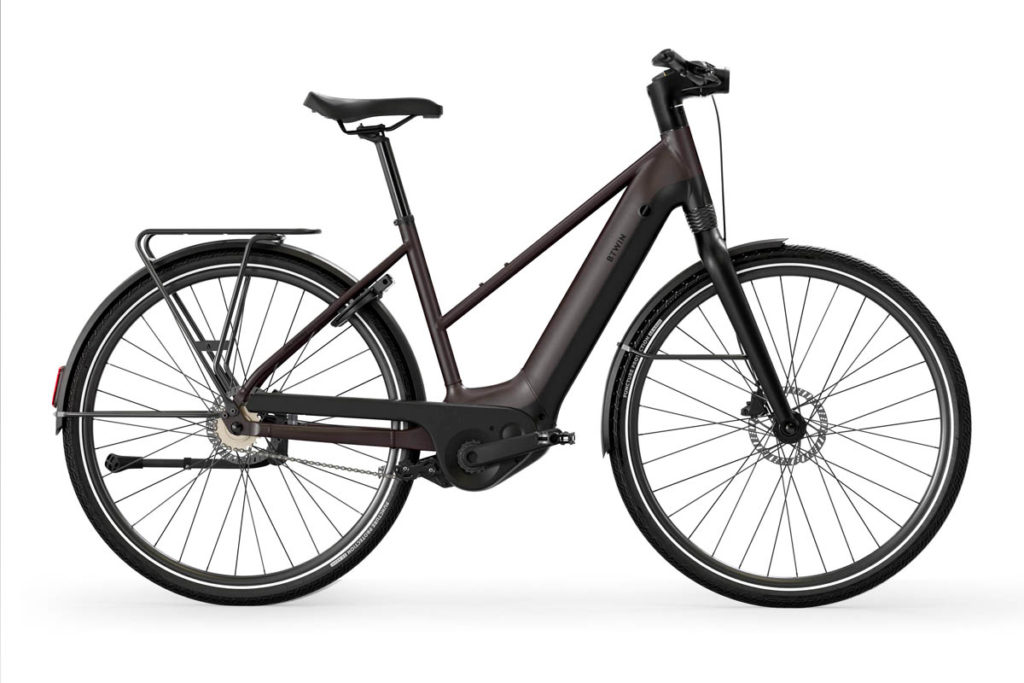Decathlon B'TWIN LD 920 E automatic ebike as low frame in the colour Marron