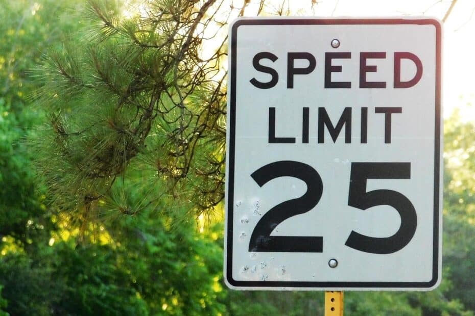 25 kmh speed limit