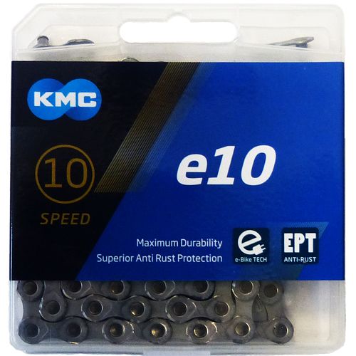 KMC e10 EPT Ebike chain 136 links silver for 10-speed