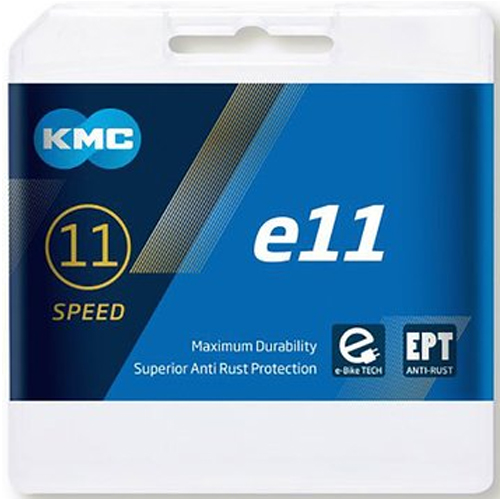 KMC E-bike chain e11 Silver 11 Speed 122 Links 