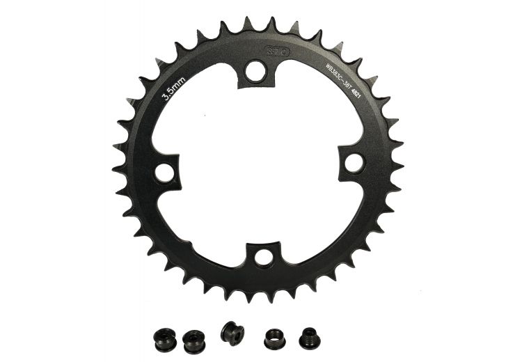 Haibike/FSA chainring 38 t - 1x11-104 mm for Yamaha drive ebikes - front side